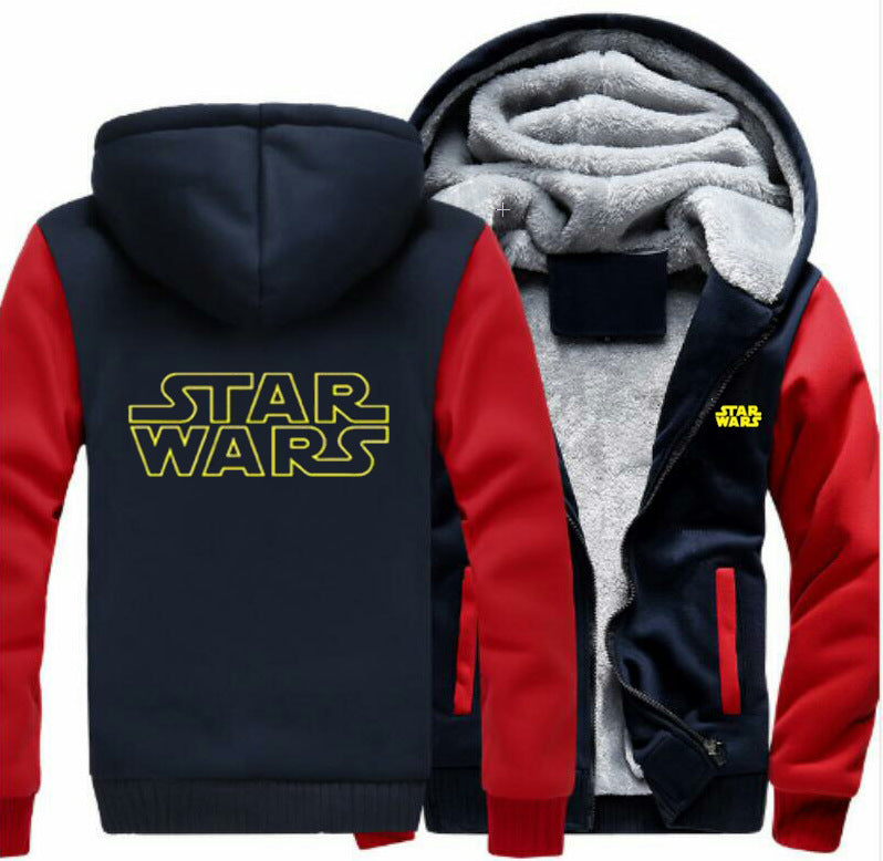 Star wars Hoodie Men's Winter coat Heavy coat stylish casual three layer protection