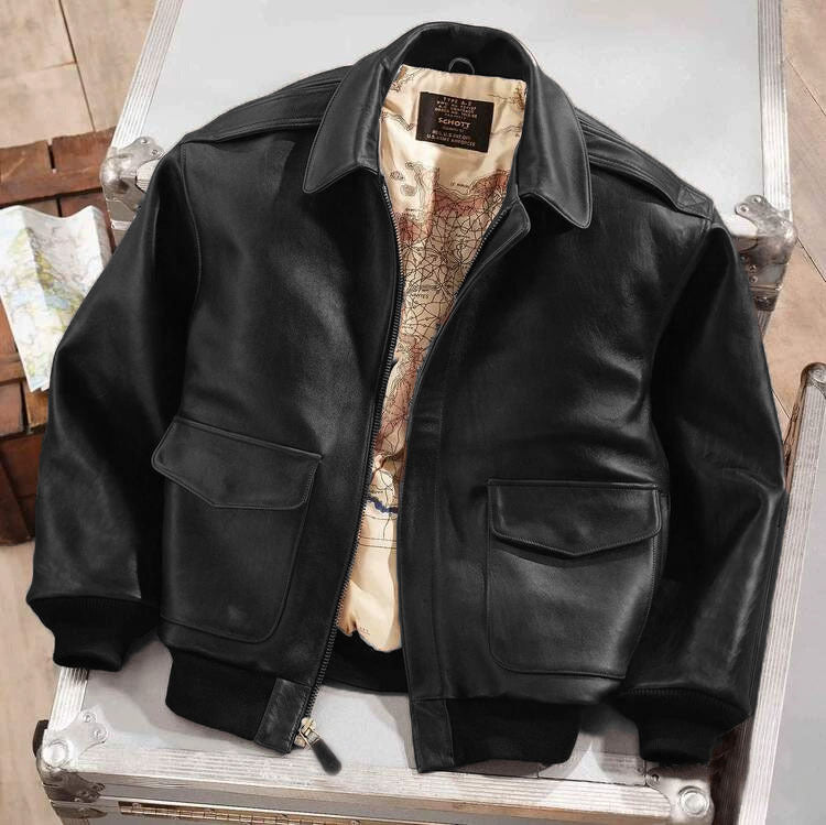Youdaoplaceholder0 us air force fur integrated pilot couple leather jacket motorcycle fur collar coat