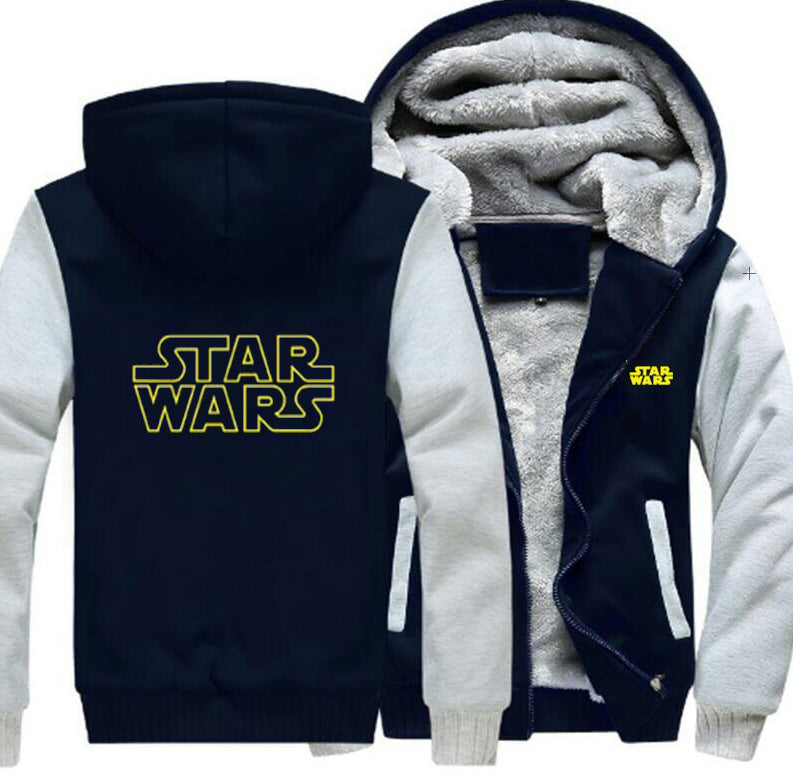 Star wars Hoodie Men's Winter coat Heavy coat stylish casual three layer protection